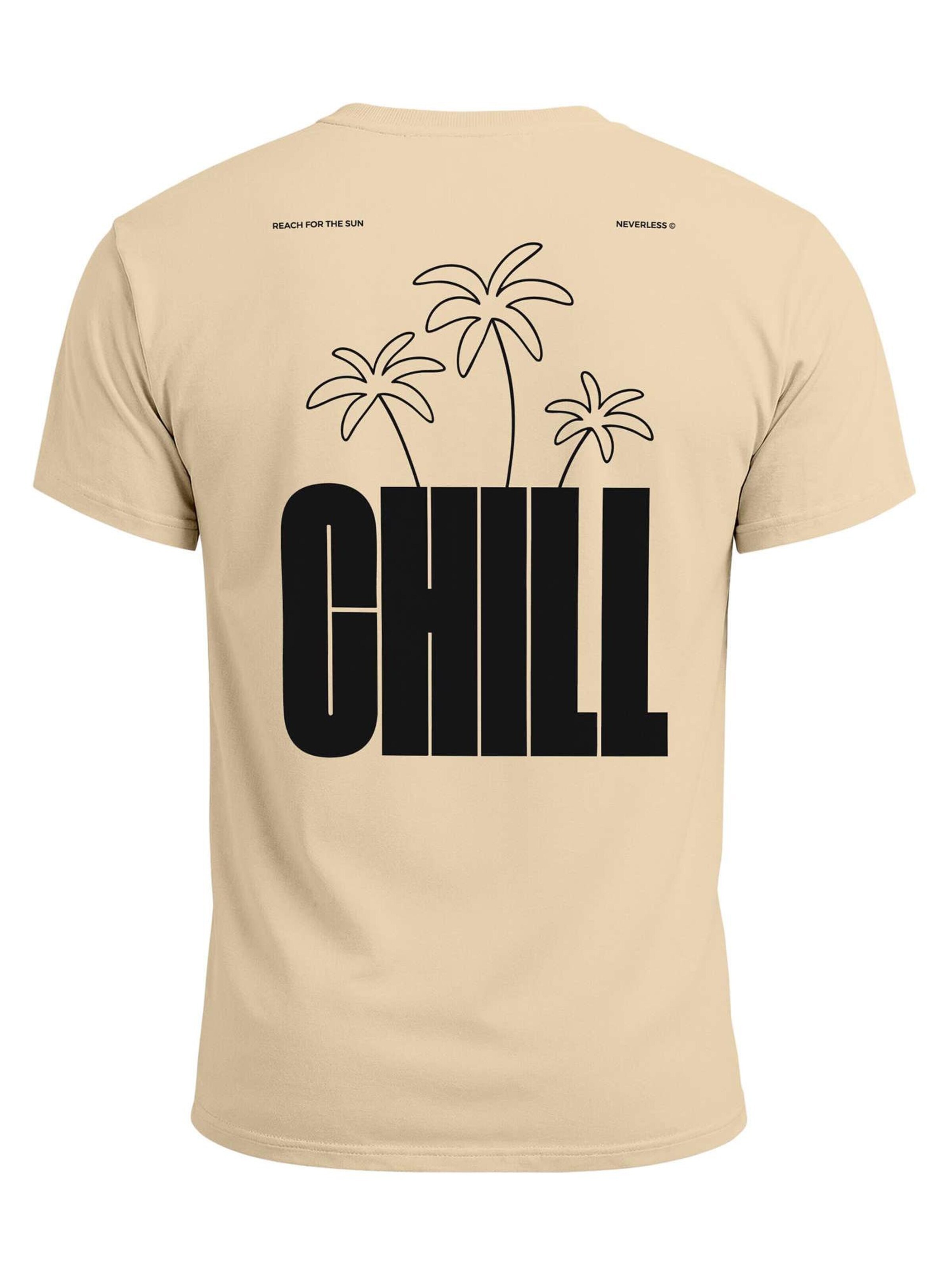 Neverless Shirt 'chill' in Beige