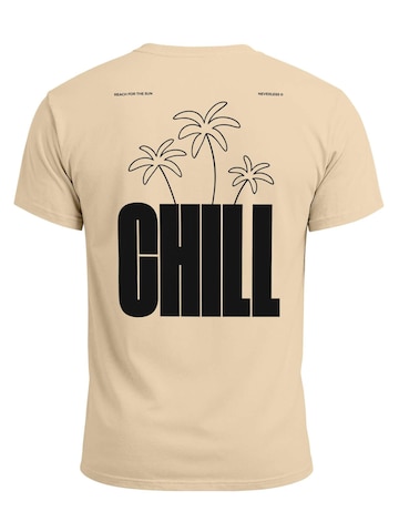 Neverless Shirt 'chill' in Beige: front