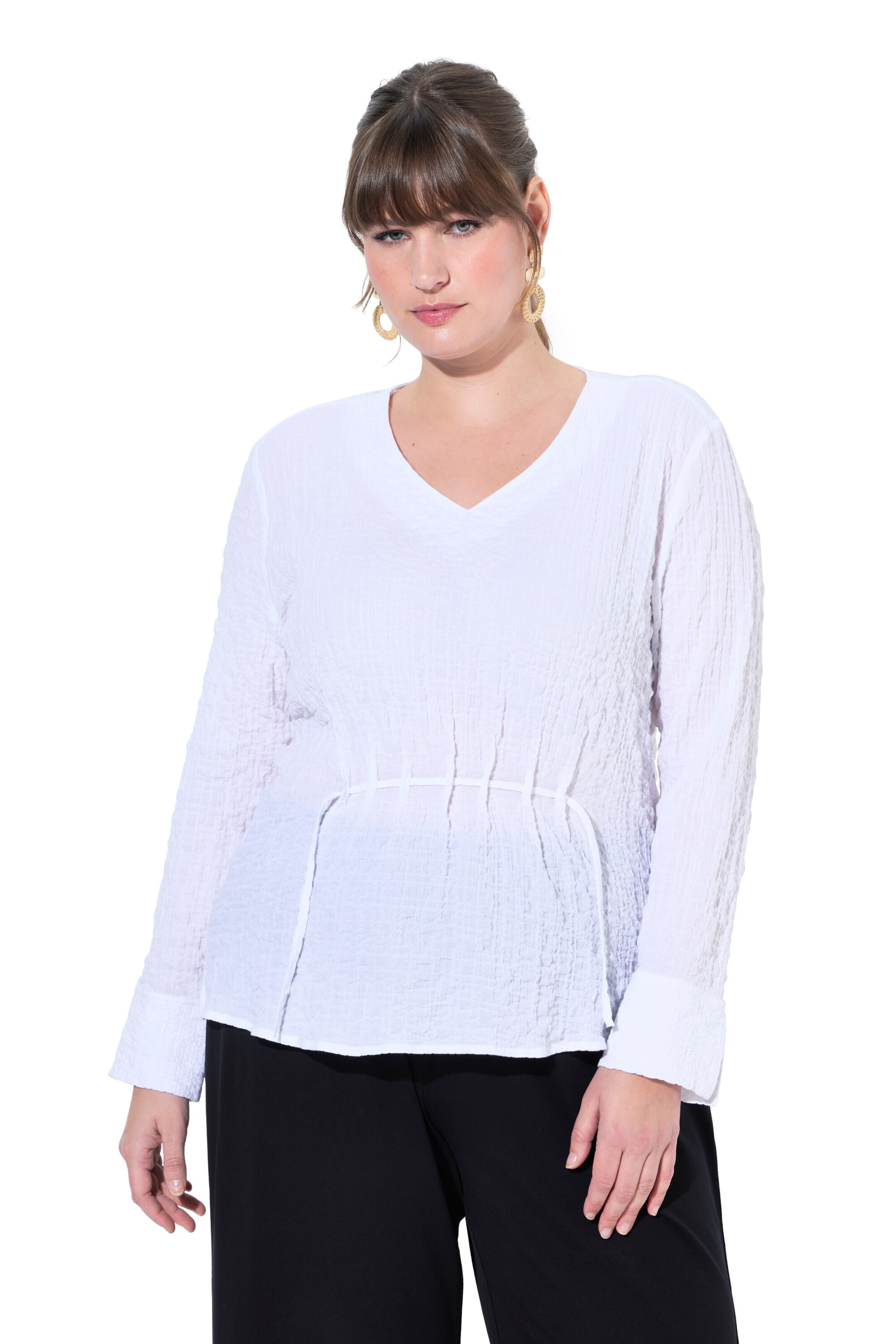 Ulla Popken Tuniek in Wit: voorkant