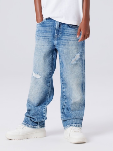 NAME IT Baggy Jeans i blå: forside