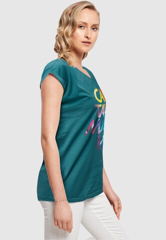ABSOLUTE CULT Shirt 'Captain Marvel - Galactic' in Groen