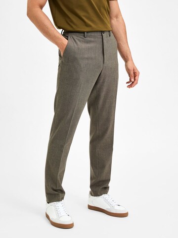 SELECTED HOMME Slimfit Byxa 'Dave' i beige: framsida