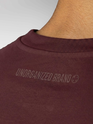 UNORGANIZED BRAND Shirt 'BASIC RUNDER SAUM T25' in Red