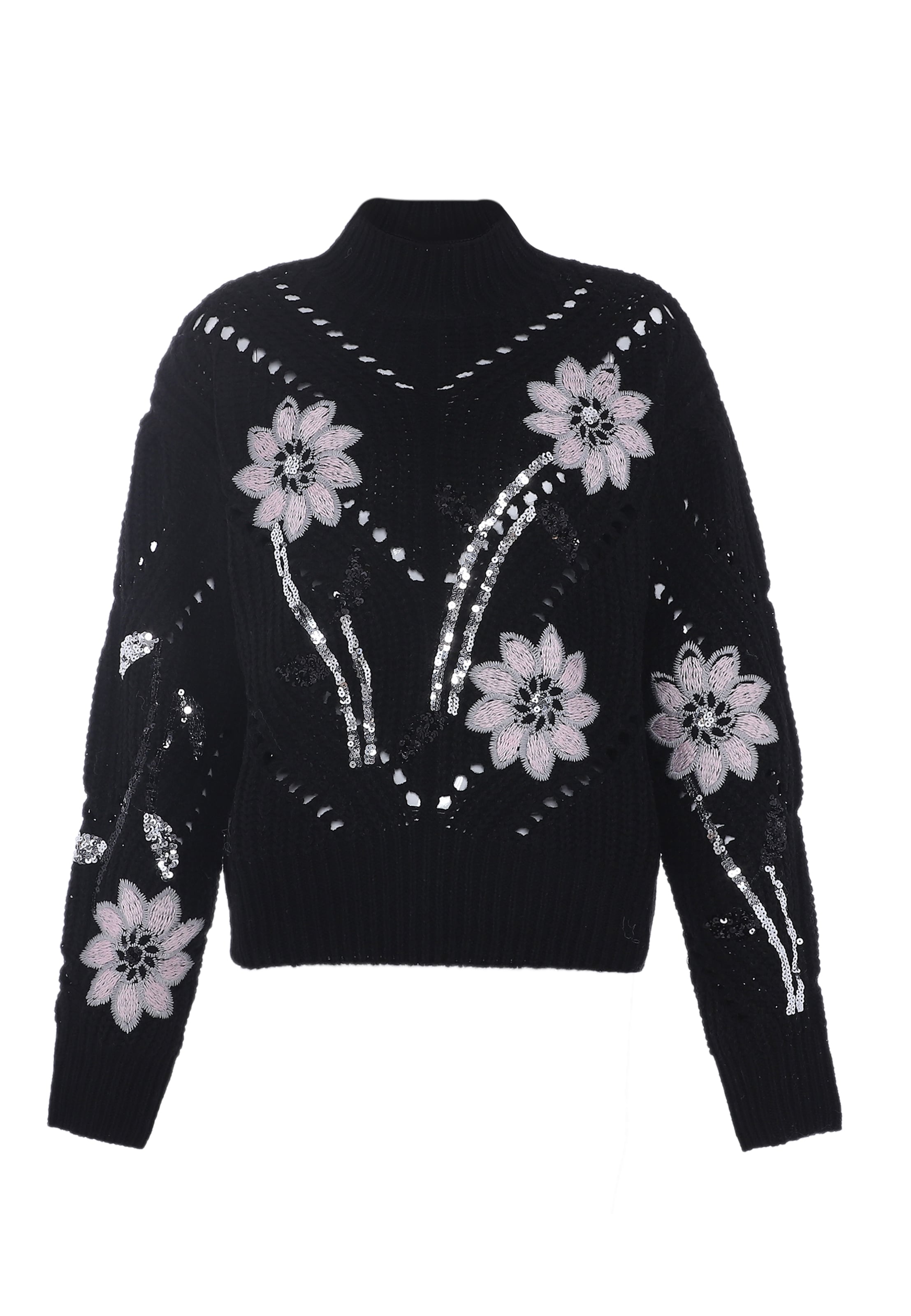 faina Sweater in Black: front