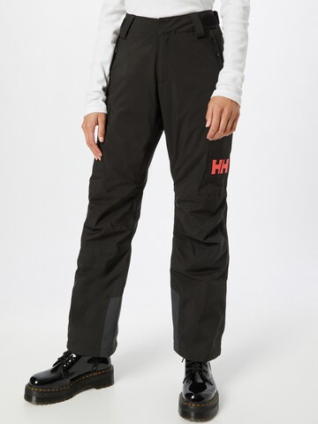 Regular Pantalon outdoor HELLY HANSEN en noir : devant