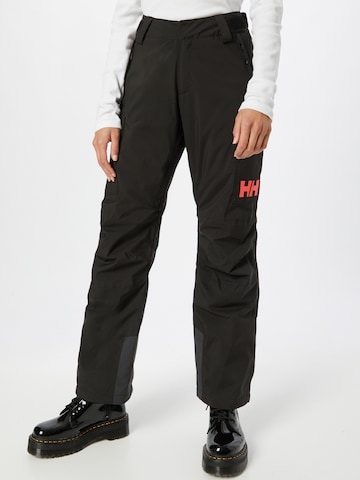 HELLY HANSEN Normalny krój Spodnie outdoor w kolorze czarny: przód