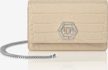 Philipp Plein Clutch in Beige: voorkant