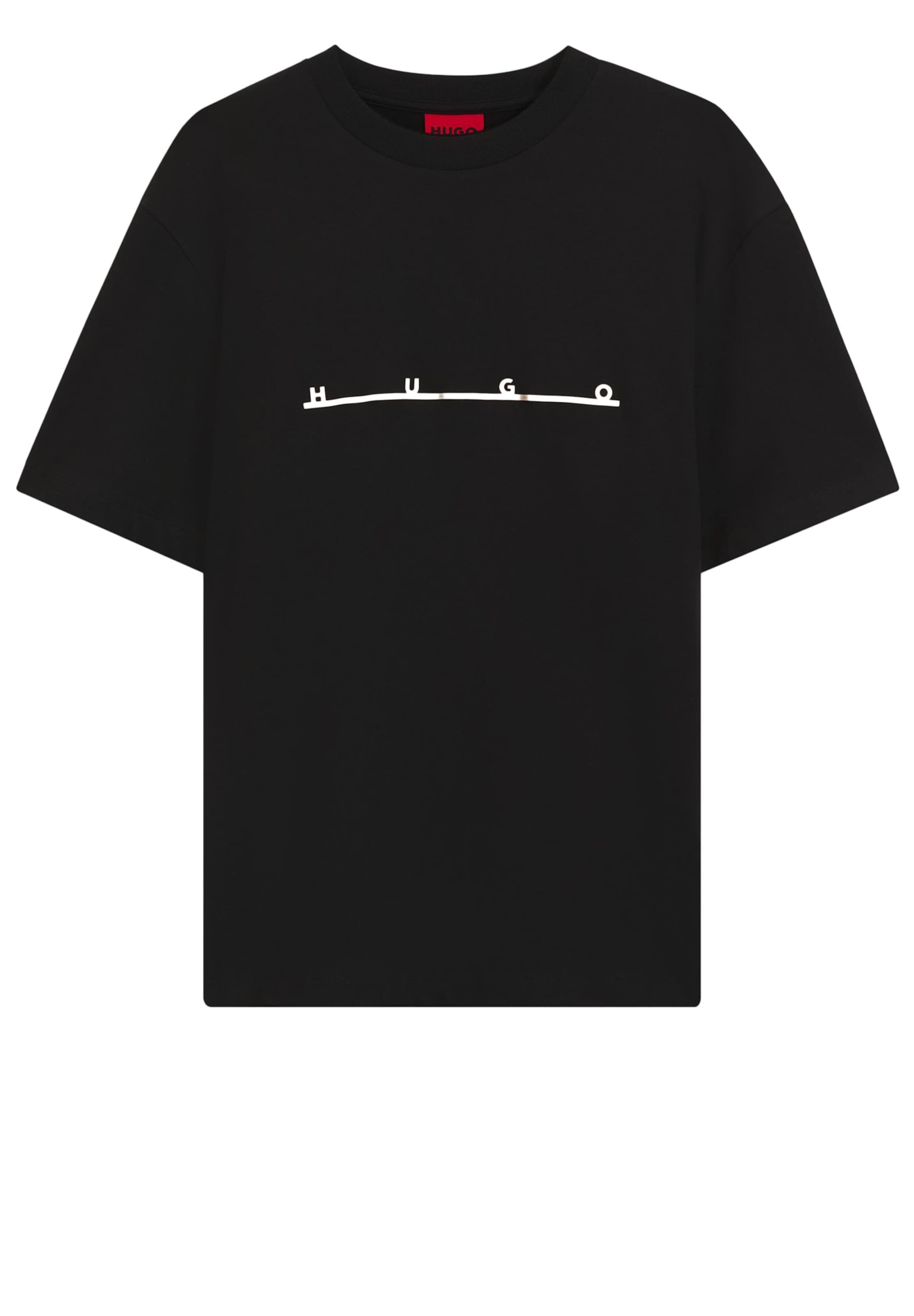 HUGO Shirt in Schwarz: Vorderseite