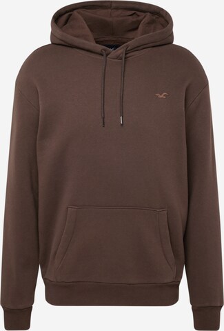 HOLLISTER Sweatshirt in Braun: predná strana