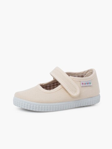 Ballerines Pisamonas en beige : devant
