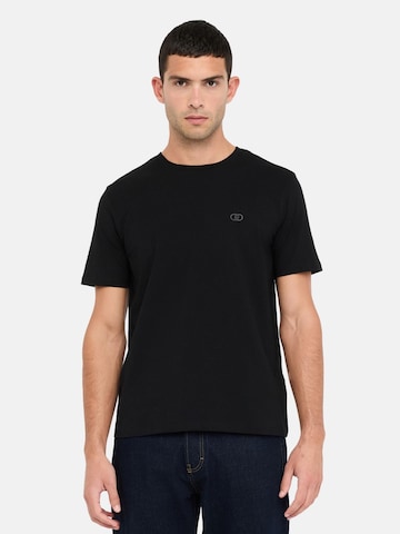 T-Shirt 'LIU JO UOMO T-SHIRT BASICCONTRA T-SHIRT' Liu Jo en noir