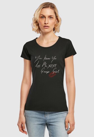 ABSOLUTE CULT T-Shirt 'Gossip Girl - You Know You Love Me' in Schwarz: Vorderseite