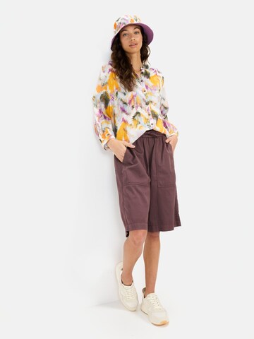 CAMEL ACTIVE Bluse mit Allover Print in Gelb: Vorderseite