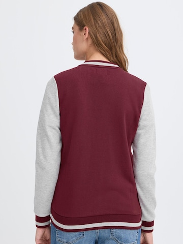 Oxmo - Casaco em moletão ' OXONANA SWEAT JACKET ' em vermelho