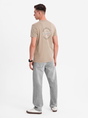 Ombre Shirt in Beige