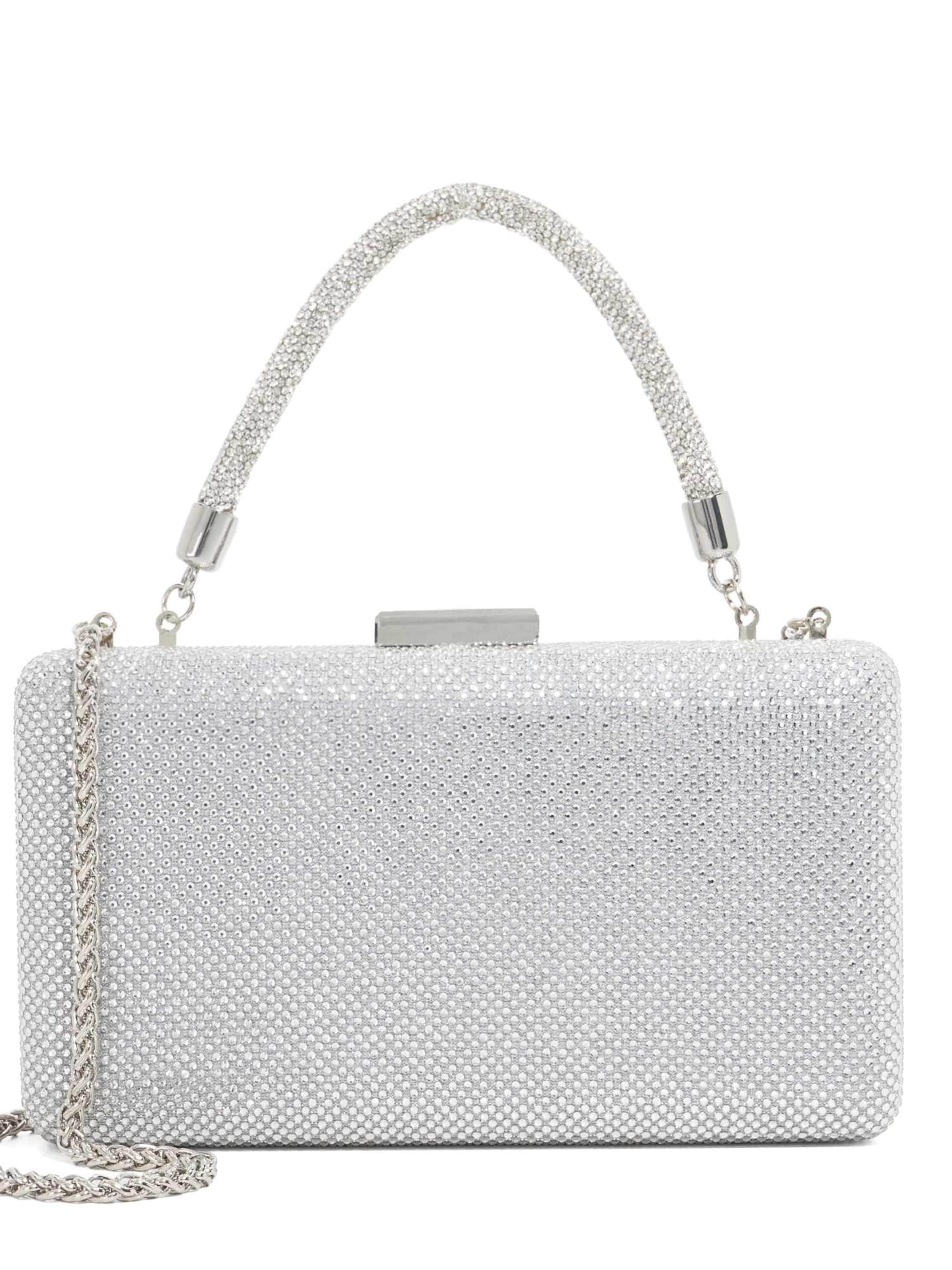 Pochette Dune LONDON en argent : devant