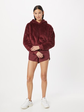 ADIDAS ORIGINALS Sweatshirt 'Essentials+ Fluffy Teddy' in Red