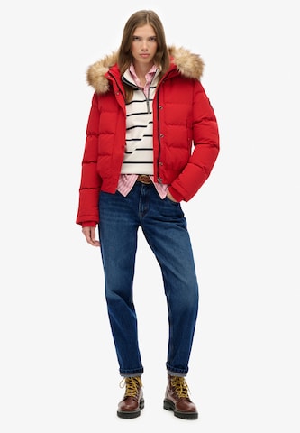 Veste d’hiver Superdry en rouge