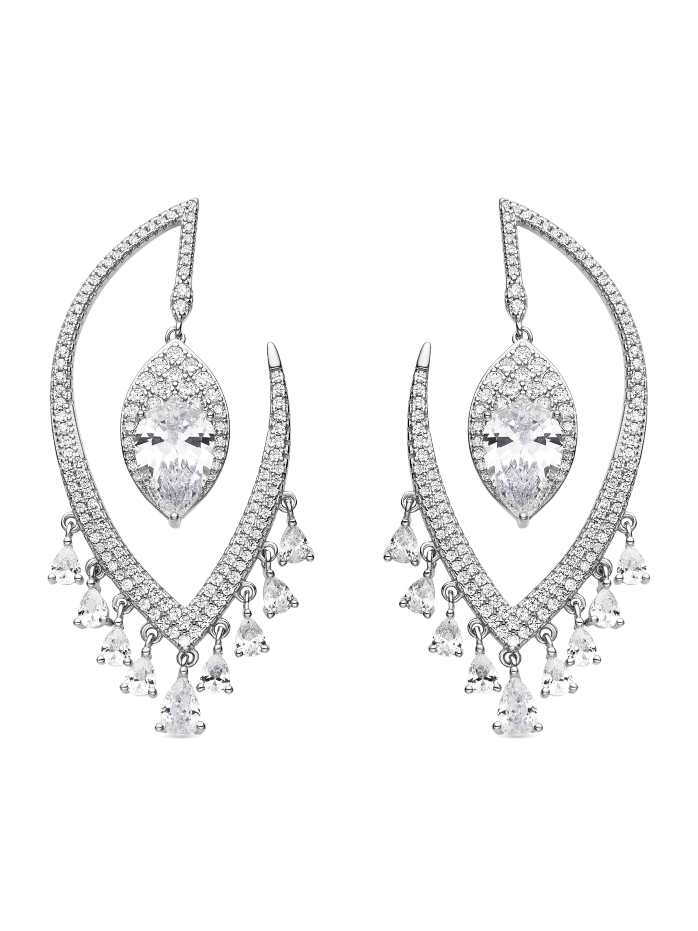 Orecchini 'Hakku' di Luxenter in argento: frontale