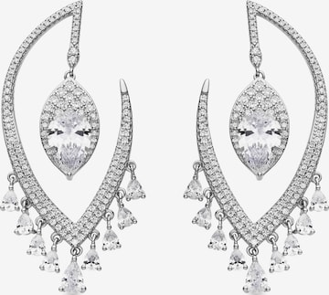 Boucles d'oreilles 'HAKKU' Luxenter en blanc : devant