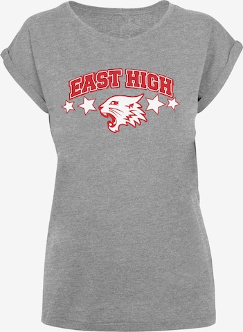F4NT4STIC T-Shirt 'Disney High School Musical The Musical Wildcat Stars' in Grau: Vorderseite