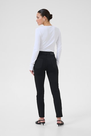 Kaffe Slimfit Jeans 'Willow' in Zwart