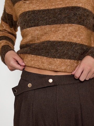 Peppercorn Wide leg Pants 'Salto' in Brown
