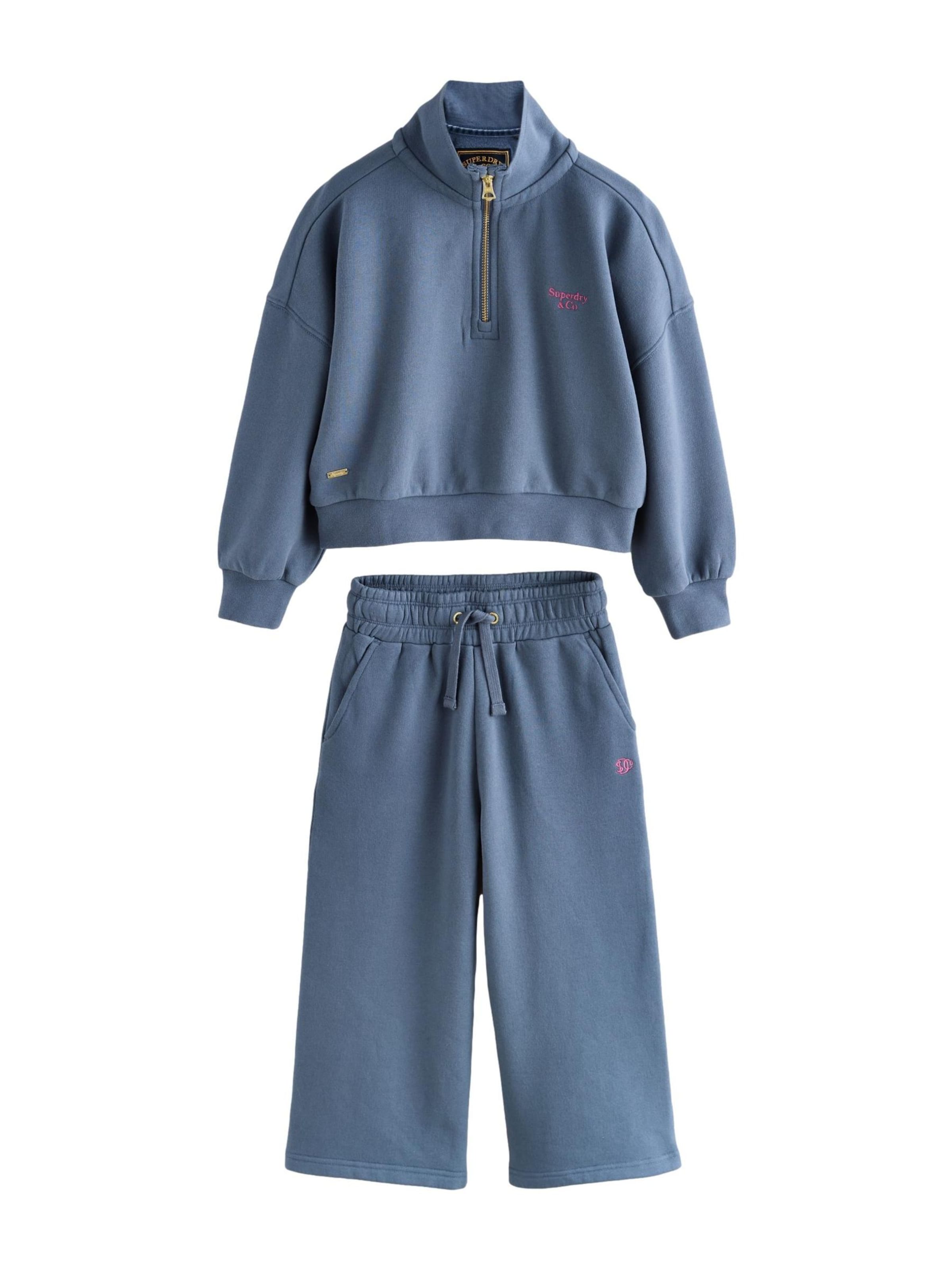 Survêtement Superdry & Co en bleu : devant