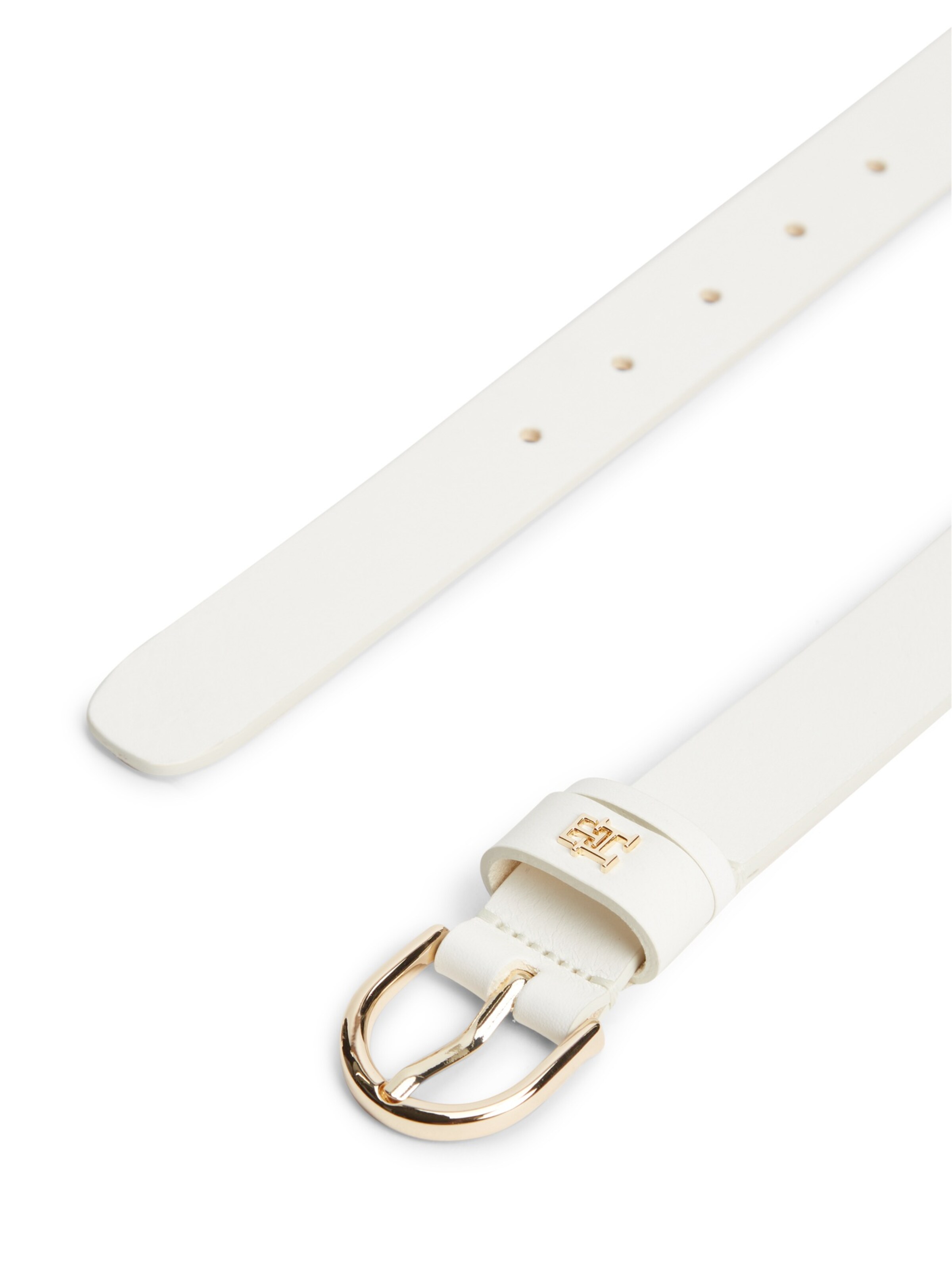 TOMMY HILFIGER Колан 'ESSENTIAL EFFORTLESS' в бяло