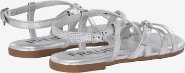 FREUDE Strap Sandals 'Antares' in Silver