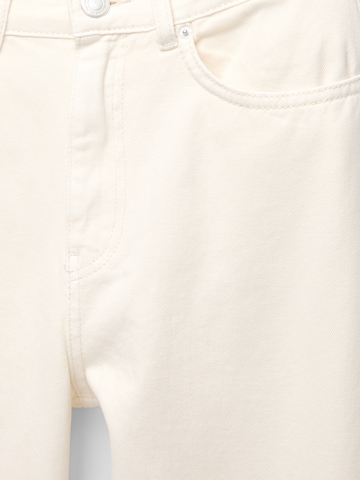 Pull&Bear Široke hlačnice Kavbojke | bela barva