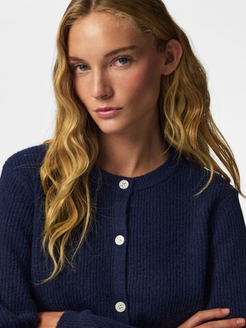 PIECES Knit Cardigan 'SILLY' in Blue