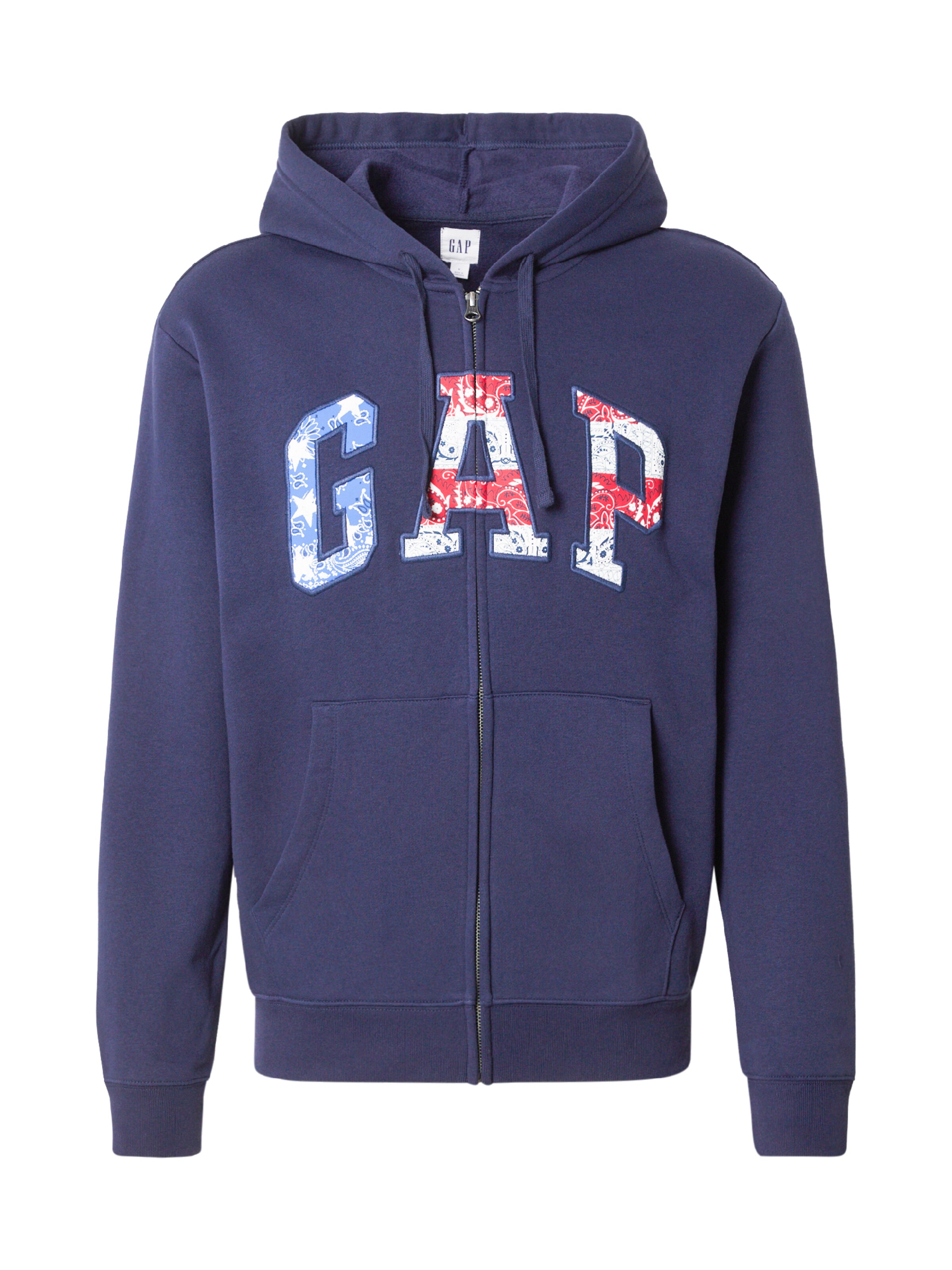 GAP Sweatjacka 'HERITAGE' i blå: framsida