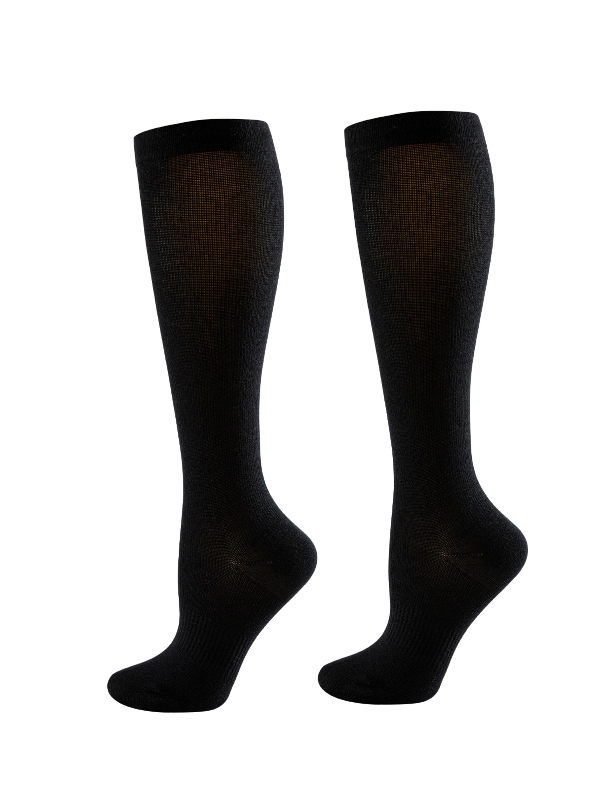 Millo Knee High Socks 'Cottom Comfort' in Black: front