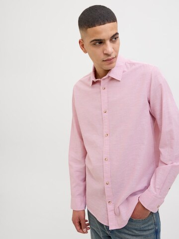 JACK & JONES Regular fit Πουκάμισο 'JJESummer' σε ροζ