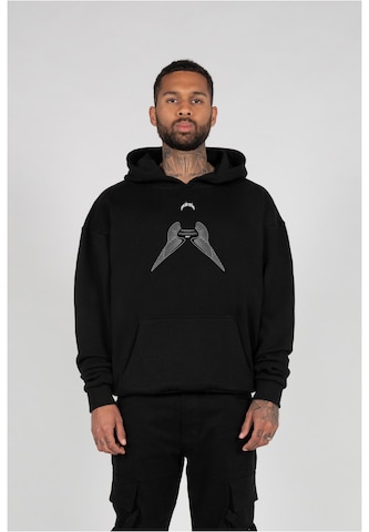 MJ Gonzales Sweatshirt 'Higher Than Heaven' in Black: front