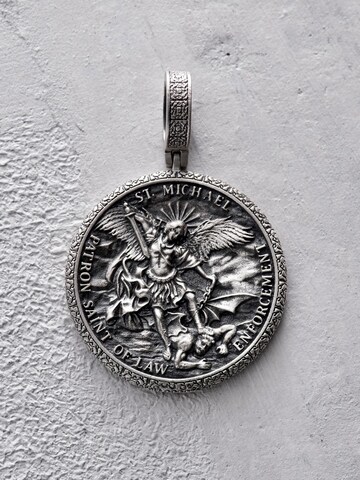 REYTEL Pendant 'ST. ARCHANGEL MICHAEL. PRAYER' in Silver: front
