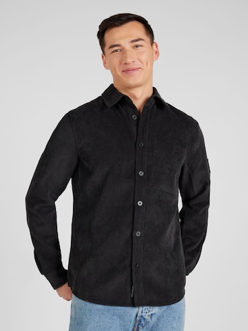 Regular fit Camicia di Calvin Klein Jeans in nero: frontale