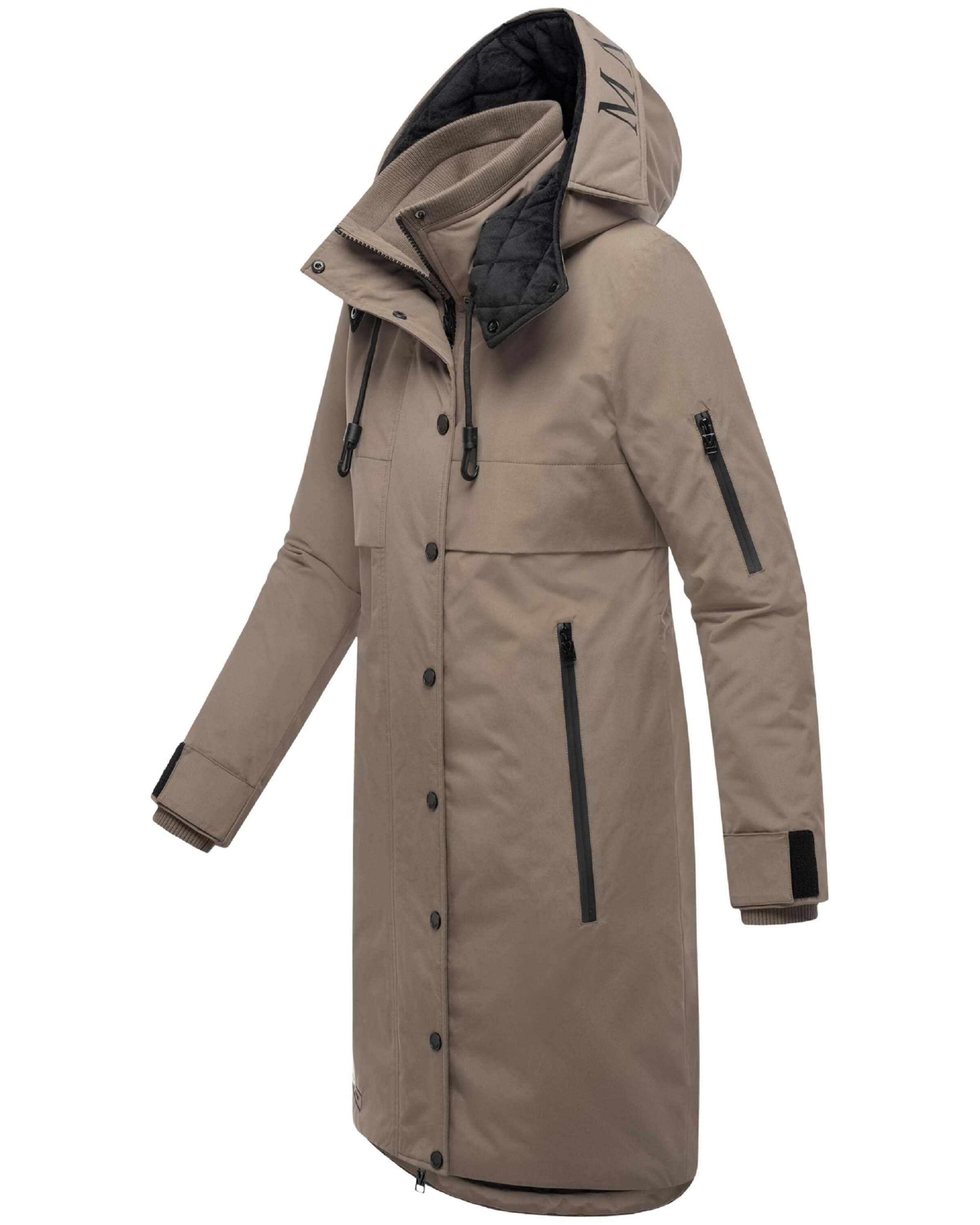 MARIKOO Talvemantel 'Anoukaa 16', värv pruun