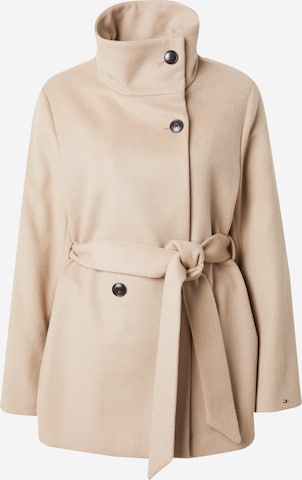 Manteau mi-saison TOMMY HILFIGER en beige : devant