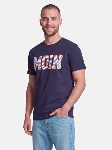 salzhaut Shirt 'Diek - Moin' in Blue: front