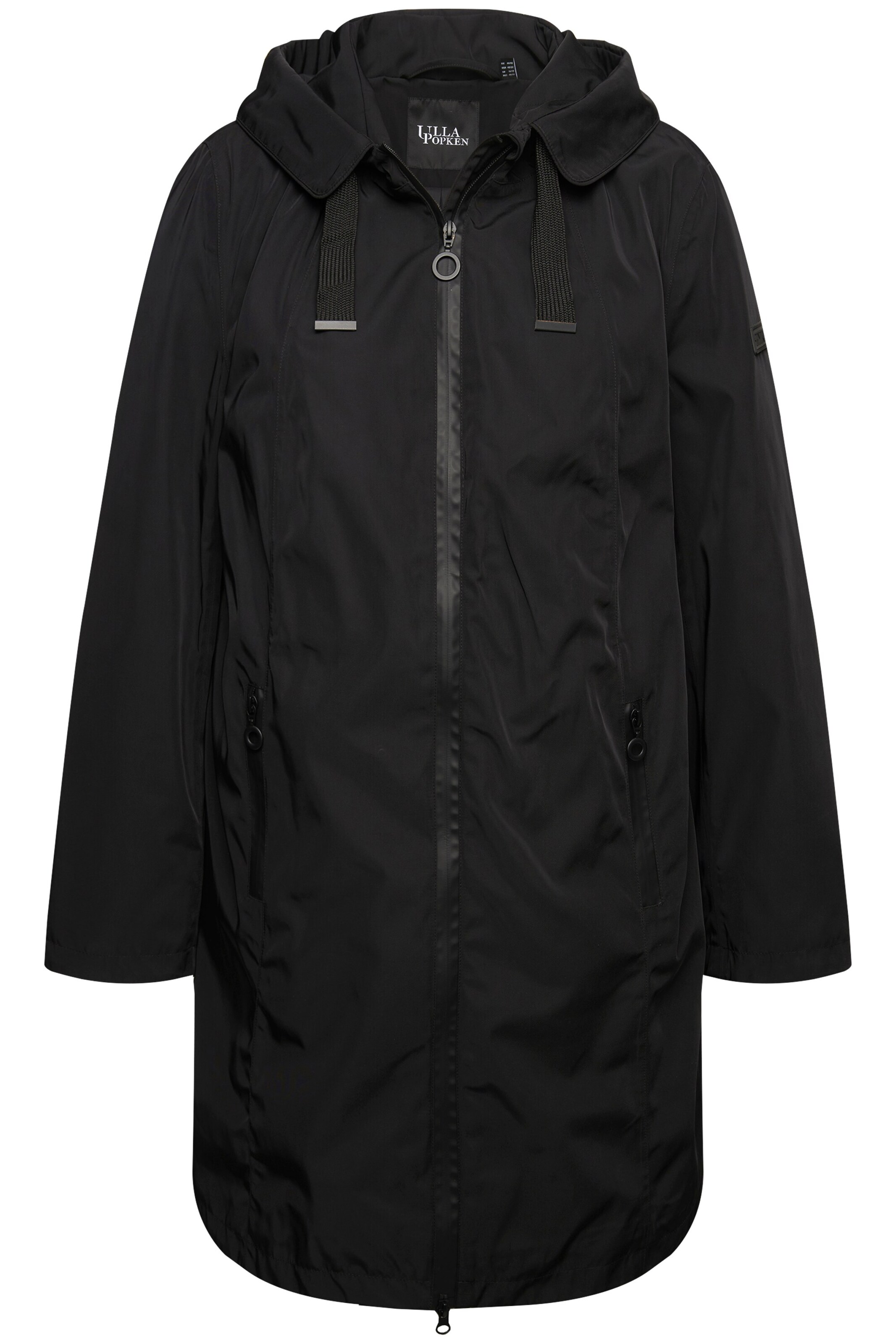 Ulla Popken Functionele jas in Zwart: voorkant