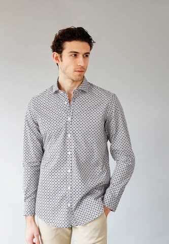 Black Label Shirt Regular fit Overhemd 'Mexico' in Blauw: voorkant