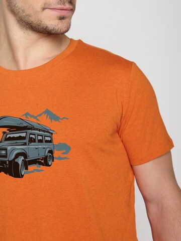 GREENBOMB Shirt 'Nature Getaway' in Oranje