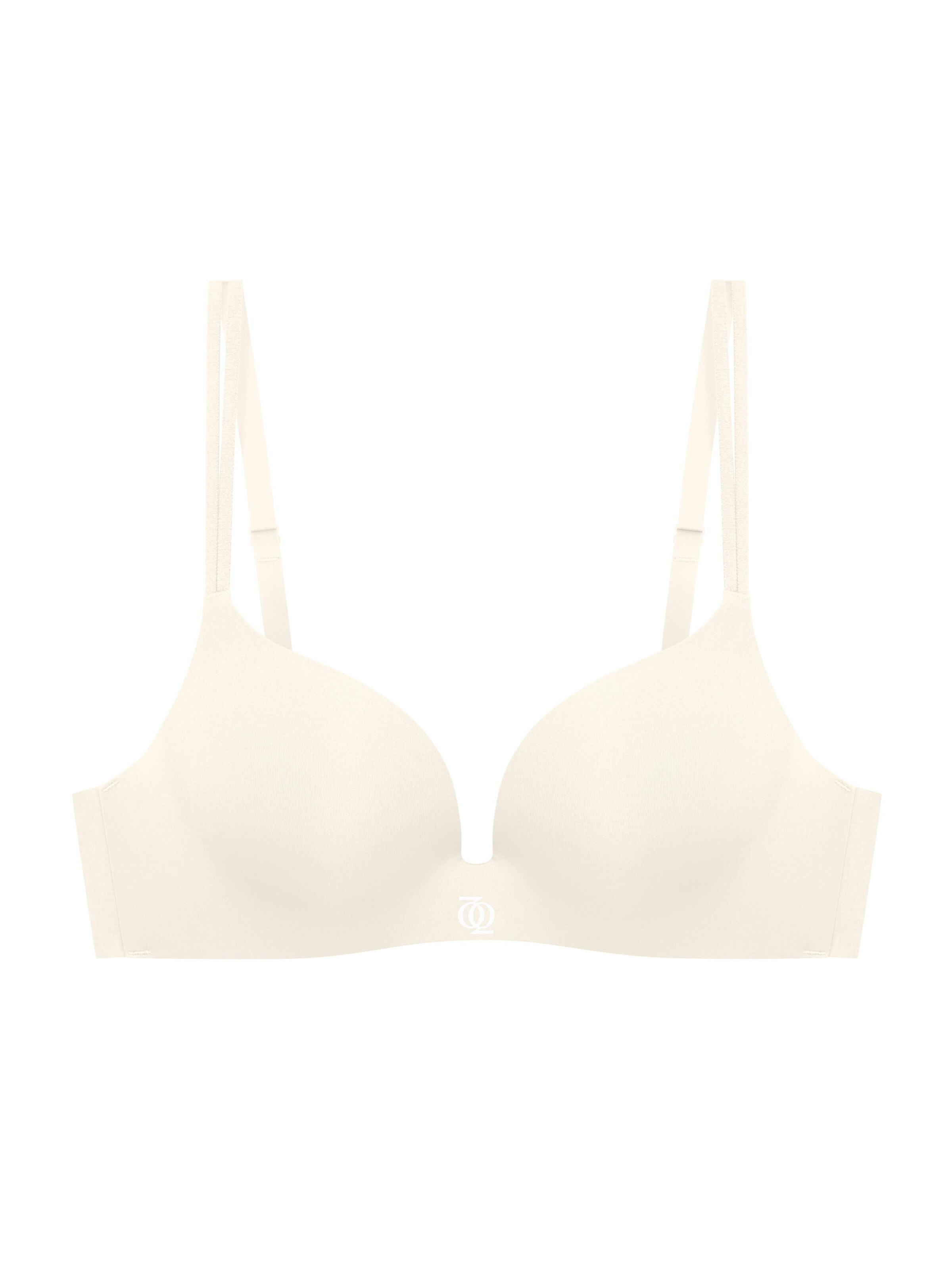 GOD SAVE QUEENS Push-up BH 'Second Skin Teardrop Push Up Bra' in Beige: voorkant