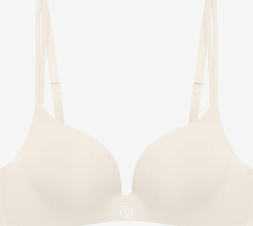 GOD SAVE QUEENS BH 'Second Skin Teardrop Push Up Bra' in Beige: voorkant