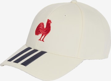 Casquette de sport 'Frankreich Rugby' ADIDAS PERFORMANCE en blanc : devant