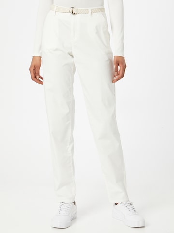 ESPRIT Regular Chino Pants in White: front