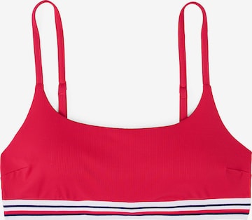 TOMMY HILFIGER Bralette Bikini top in Red: front