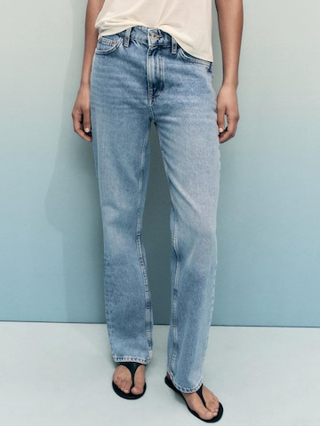 Regular Jean 'MATILDA' MANGO en bleu : devant